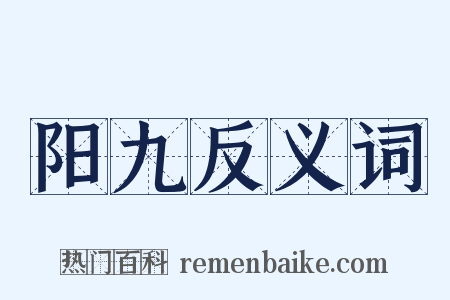 阳九反义词是什么意思的图片